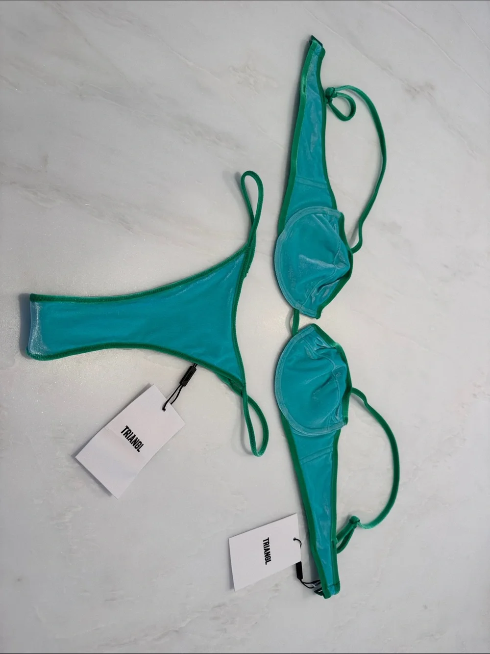triangl swimwear Teal Two-Piece Bikini Set